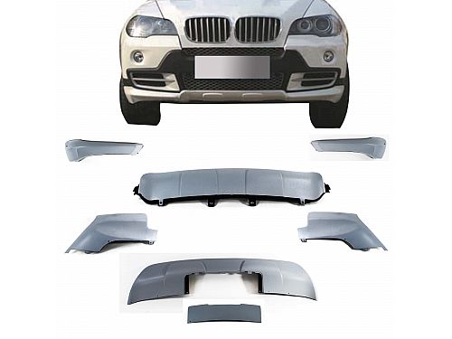 Комплект спойлеров JOM BMW X5 (E70) для переднего и заднего бамперов, не для моделей LCI (рестайлинг) и M-paket, (2007-2010), 5111980JOM