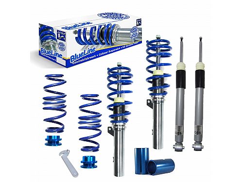 Винтовая подвеска (койловеры) Jom Blueline VW Golf 8 (CD) (двиг. 1.0 TSI/ 1.2 TSI/ 1.5 TSI/ 1.5 TGI/ 2.0 TDI), только для авто с независимой задней подвеской (2019-), 741241
