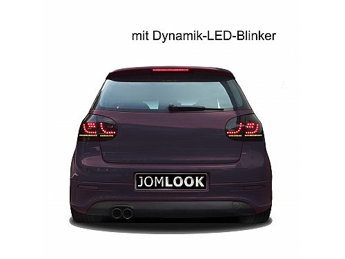 Светодиодные задние фонари VW Golf 5 (2003-2008) черного цвета с динамическим индикатором, 83172 Светодиодные задние фонари VW Golf 5 (2003-2008) черного цвета с динамическим индикатором, 83172