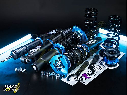 Комплект винтовой подвески (койловеров) LinesRacing Audi S3 (8V) Quattro (MQB) (2015-2019) с регулировками высоты (фултап), жесткости (36 регулировок), развала,  SD-154