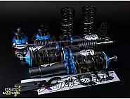Комплект винтовой подвески (койловеров) LinesRacing Volkswagen Polo 4 поколение (9N) (2001-2009) с регулировками высоты (фултап), жесткости (36 регулировок), развала, SD-166