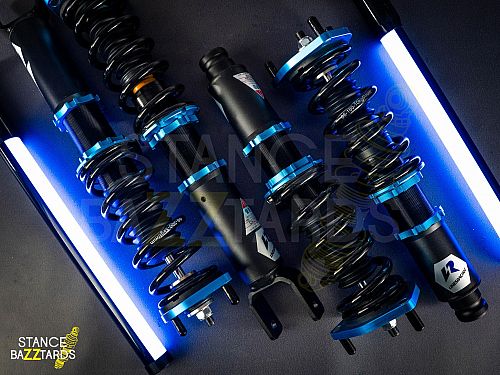 Комплект винтовой подвески (койловеров) Lines Racing Honda Prelude MK5 (BA8-BB8) 1992-2001 с регулировками высоты (фултап), жесткости (36 регулировок), развала, SD-174