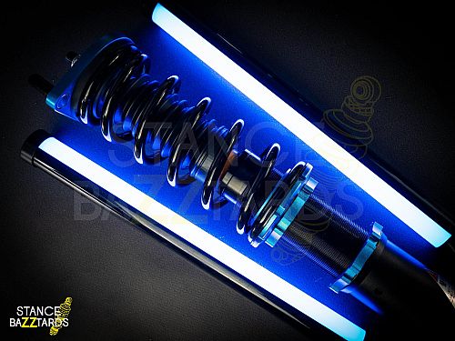Комплект винтовой подвески (койловеров) Lines Racing Honda Prelude MK5 (BA8-BB8) 1992-2001 с регулировками высоты (фултап), жесткости (36 регулировок), развала, SD-174