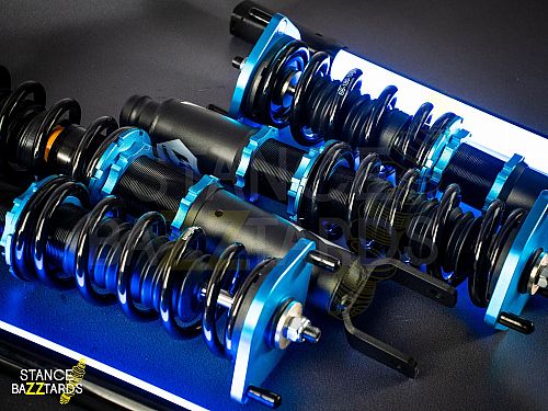 Комплект винтовой подвески (койловеров) Lines Racing Honda Prelude MK5 (BA8-BB8) 1992-2001 с регулировками высоты (фултап), жесткости (36 регулировок), развала, SD-174