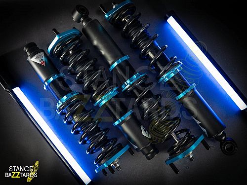 Комплект винтовой подвески (койловеров) Lines Racing Mitsubishi Eclipse (2G) 1995-1999 с регулировками высоты (фултап), жесткости (36 регулировок), развала, SD-111