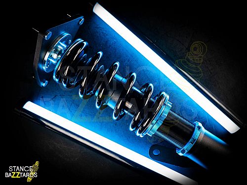 Комплект винтовой подвески (койловеров) LinesRacing Volkswagen Golf 8 поколение (MK6) (2020-2022) с 54,5-мм стойками с регулировками высоты (фултап), жесткости (36 регулировок), развала, SD-224