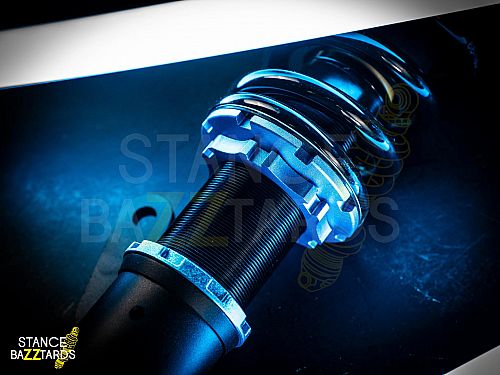 Комплект винтовой подвески (койловеров) LinesRacing Volkswagen Golf 8 поколение (MK6) (2020-2022) с 54,5-мм стойками с регулировками высоты (фултап), жесткости (36 регулировок), развала, SD-224