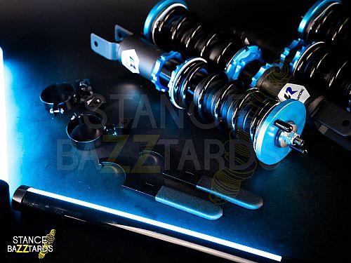 Комплект винтовой подвески (койловеров) LinesRacing Honda CR-X 1988-1992 (вилка) с регулировками высоты (фултап), жесткости (36 регулировок), развала, SD-007