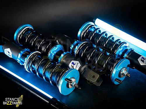 Комплект винтовой подвески (койловеров) LinesRacing Honda CR-X 1988-1992 (вилка) с регулировками высоты (фултап), жесткости (36 регулировок), развала, SD-007