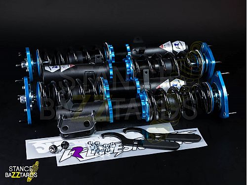 Комплект винтовой подвески (койловеров) LinesRacing Toyota COROLLA E100 (1988-1999) с регулировками высоты (фултап), жесткости (36 регулировок), развала, SD-025