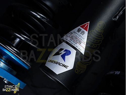 Комплект винтовой подвески (койловеров) LinesRacing Toyota COROLLA E110 (1988-1999) с регулировками высоты (фултап), жесткости (36 регулировок), развала, SD-025