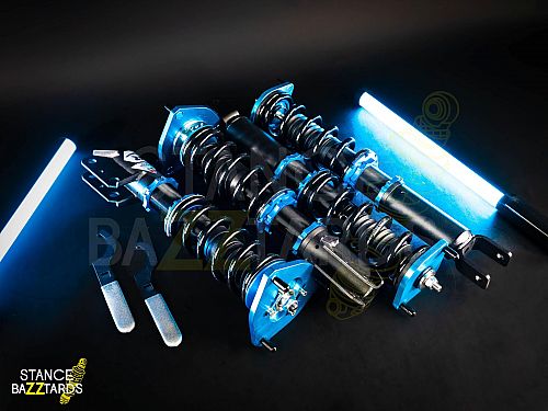 Комплект винтовой подвески (койловеров) LinesRacing Mitsubishi LANCER EVOLUTION 7 (2001-2003) с регулировками высоты (фултап), жесткости (36 регулировок), развала, SD-028