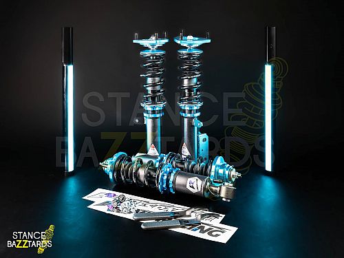 Комплект винтовой подвески (койловеров) LinesRacing Mitsubishi LANCER 10 поколение (MK10) 2007-2015 с регулировками высоты (фултап), жесткости (36 регулировок), развала, SD-091
