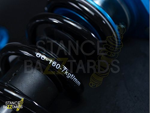 Комплект винтовой подвески (койловеров) LinesRacing Volkswagen GOLF 6 поколение (MK6) (1K) вкл Variant, Cabrio, 4Motion (стойки 54.5 мм) 2008-2013 с регулировками высоты (фултап), жесткости (36 регулировок), развала, SD-113