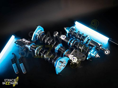 Комплект винтовой подвески (койловеров) LinesRacing Mitsubishi Lancer 7 поколение (MK7) (CJ, CK) (1995-2000) с регулировками высоты (фултап), жесткости (36 регулировок), развала, SD-003