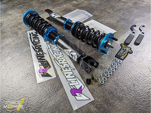 Комплект винтовой подвески (койловеров) LinesRacing Honda Accord 8 поколение (MK8) (2007-2012) с регулировками высоты (фултап), жесткости (36 регулировок), развала, SD-034