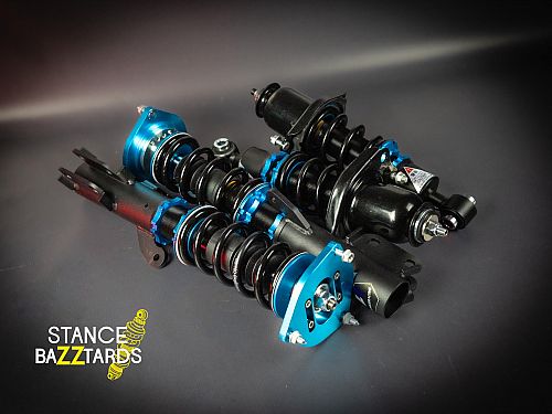 Комплект винтовой подвески (койловеров) Lines Racing Toyota Celica (T230) 2000-2006 с регулировками высоты (фултап), жесткости (36 регулировок), развала, SD-178