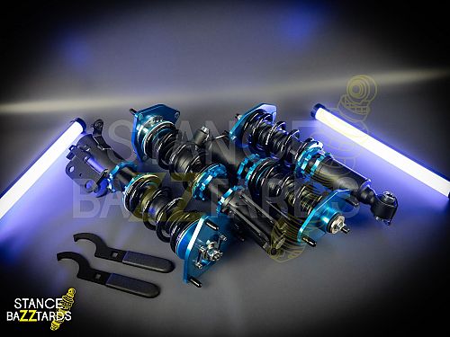 Комплект винтовой подвески (койловеров) Lines Racing Toyota GR86 2021- с регулировками высоты (фултап), жесткости (36 регулировок), развала, SD-180