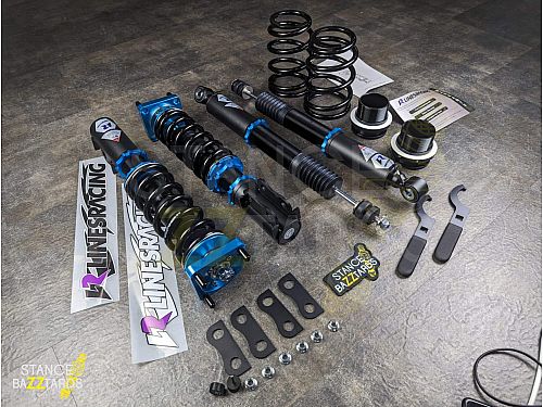 Комплект винтовой подвески (койловеров) Lines Racing Ford Mustang MK4 (Кроме Cobra 1999-2004) 1994-2004 с регулировками высоты (фултап), жесткости (36 регулировок), развала, SD-186