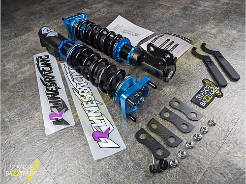 Комплект винтовой подвески (койловеров) Lines Racing Ford Mustang MK4 (Кроме Cobra 1999-2004) 1994-2004 с регулировками высоты (фултап), жесткости (36 регулировок), развала, SD-186 Комплект винтовой подвески (койловеров) Lines Racing Ford Mustang MK4 (Кроме Cobra 1999-2004) 1994-2004 с регулировками высоты (фултап), жесткости (36 регулировок), развала, SD-186