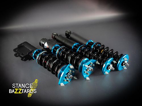 Комплект винтовой подвески (койловеров) LinesRacing Nissan Silvia S13 (1989-1994) с регулировками высоты (фултап), жесткости (36 регулировок), развала, SD-013