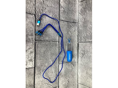 Usb кабель для зарядки 3 в 1 Linesracing (microUSB, Type C, Lightning ), zaryadka_lr