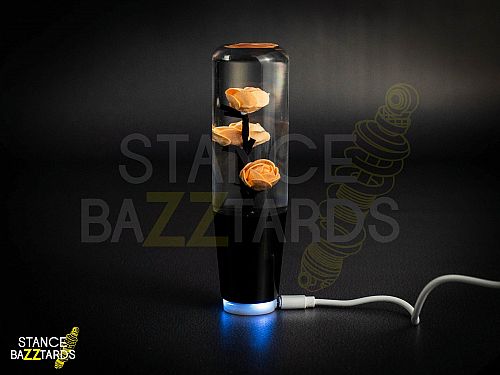 Ручка переключения передач в стиле JDM Японской розы с LED подсветкой 15см (Оранжевый), SK-5ORANGE Ручка переключения передач в стиле JDM Японской розы с LED подсветкой 15см (Оранжевый), SK-5ORANGE