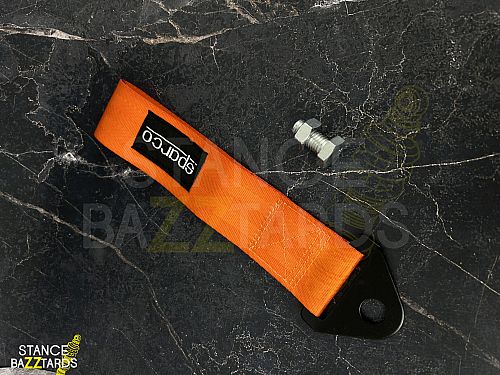 Буксировочная петля Sparco logo оранжевая, SPARCO_RBF_Orange — фото 2