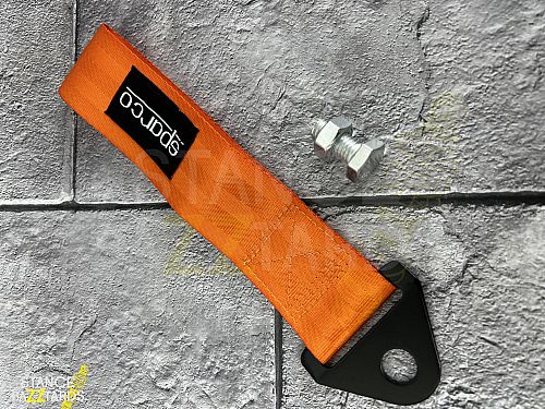 Буксировочная петля Sparco logo оранжевая, SPARCO_RBF_Orange — фото 3