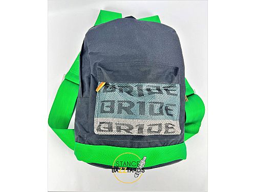 Рюкзак Bride Takata стиль JDM и Drift, зеленые лямки, sbbeg_greentakata
