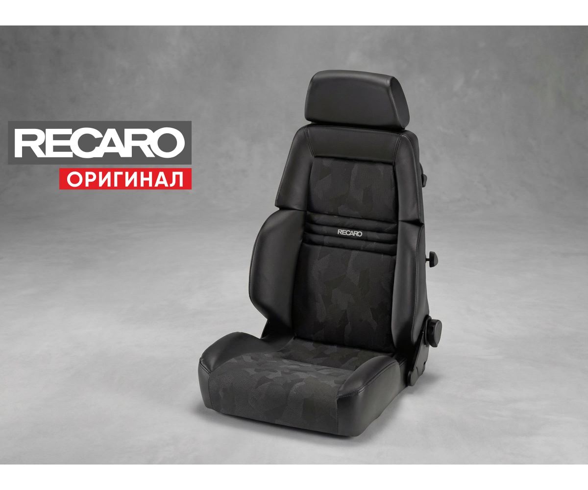 Сиденье спортивное (полу-ковш) Recaro EXPERT (Размер M) Черный, кожа/импортная ткань, (100% Оригинал), 045.00.0669 Сиденье спортивное (полу-ковш) Recaro EXPERT (Размер M) Черный, кожа/импортная ткань, (100% Оригинал), 045.00.0669