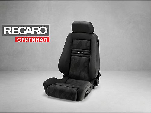 Сиденье спортивное (полу-ковш) Recaro Ergomed-E Черный, премиальный велюр/ткань, (100% Оригинал), 153.00.1/2351