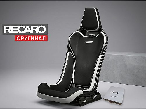 Сиденье спортивное (ковш) Recaro RC-S GB Sound Edition, черное, спинка/сетка Glass, (100% Оригинал), 81-087.22.616-0