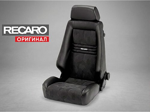 Сиденье спортивное (полу-ковш) Recaro Specialist (Размер S) Черный, кожа/импортная ткань, (100% Оригинал), 040.00.0669