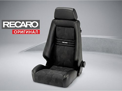 Сиденье спортивное (полу-ковш) Recaro Specialist (Размер M) Черный, кожа/импортная ткань, (100% Оригинал), 042.00.0669