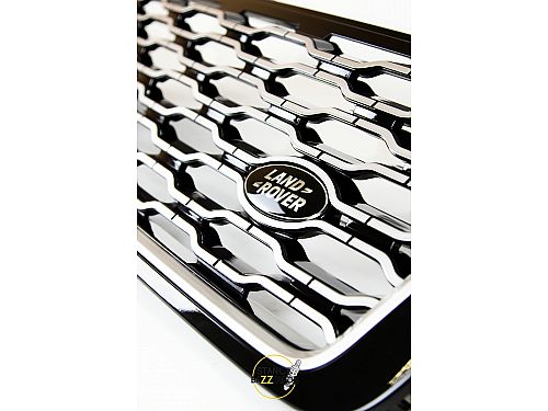 Решетка радиатора Range Rover 4 (дорест) Серебро+Серебро+черный глянец, RR_Grille_silver Решетка радиатора Range Rover 4 (дорест) Серебро+Серебро+черный глянец, RR_Grille_silver