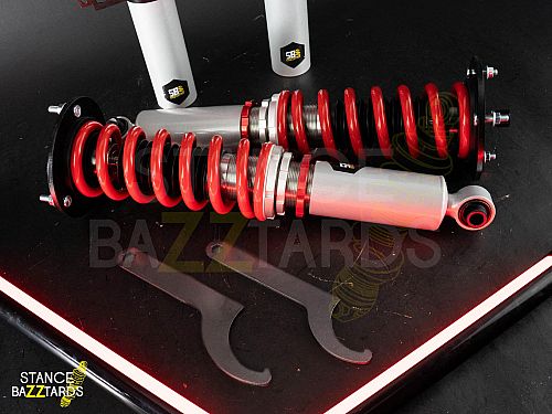 Комплект винтовой подвески (койловеры) SB Performance Toyota Mark 2 6 поколение (MK6) (MX83/JZX81) (1989-1992) с регулировками высоты (фултап), жесткости (32 регулировки) и развала (см хар-ки), TYT018 Комплект винтовой подвески (койловеры) SB Performance Toyota Mark 2 6 поколение (MK6) (MX83/JZX81) (1989-1992) с регулировками высоты (фултап), жесткости (32 регулировки) и развала (см хар-ки), TYT018