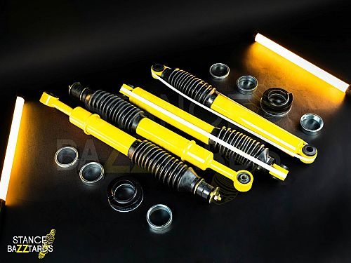 Комплект усиленных амортизаторов Toyota Land Cruiser 100 (1998-) SB Perfomance Offroad с регулировками высоты, K11SBTO016