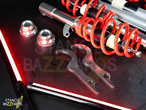 Винтовая подвеска Audi A3 8P (2003-2012) SB Red с регулировками высоты, SBREDVW027 Винтовая подвеска Audi A3 8P (2003-2012) SB Red с регулировками высоты, SBREDVW027