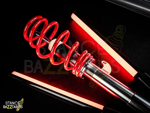 Винтовая подвеска Audi A3 8P (2003-2012) SB Red с регулировками высоты, SBREDVW027 Винтовая подвеска Audi A3 8P (2003-2012) SB Red с регулировками высоты, SBREDVW027