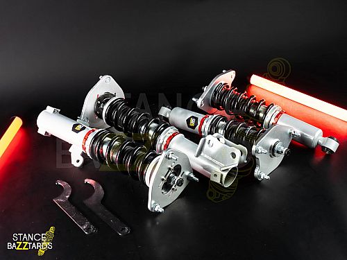 Комплект винтовой подвески (койловеры) SB Performance Mitsubishi Galant IX MK9 DJ 2004-2012 с регулировками высоты (фултап), жесткости (32 регулировки) (сжатие/отбой) и развала (см хар-ки), MSB025