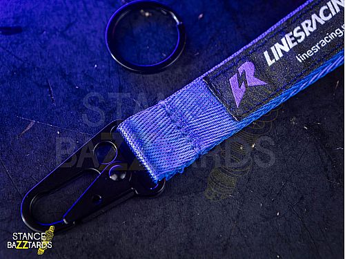 Брелок-ремувка с вышивкой LinesRacing синяя, LR_RBF_Blue Брелок-ремувка с вышивкой LinesRacing синяя, LR_RBF_Blue