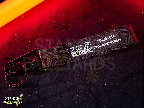 Брелок-ремувка с вышивкой StanceBazztards черная, SB_RBF_Black