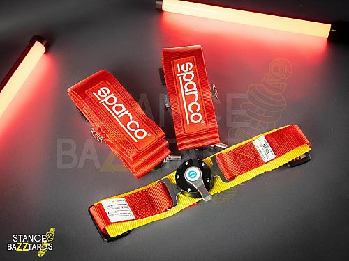 Спортивные ремни безопасности Sparco 4-х точечные красные, sbbelts_redsparco Спортивные ремни безопасности Sparco 4-х точечные красные, sbbelts_redsparco