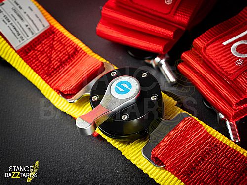 Спортивные ремни безопасности Sparco 4-х точечные красные, sbbelts_redsparco — фото 2