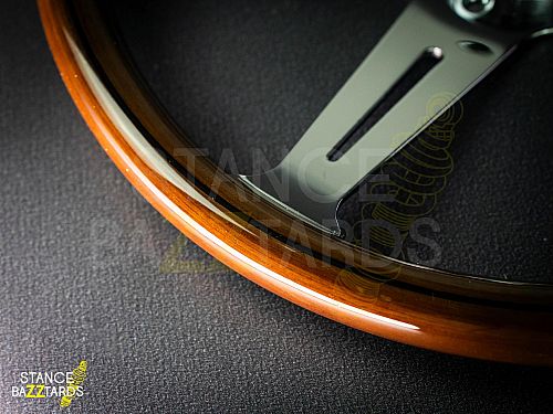 Руль автомобильный 14" Nardi, Натуральное дерево, серебристый, 5156S Руль автомобильный 14" Nardi, Натуральное дерево, серебристый, 5156S