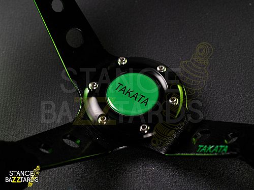 Руль автомобильный TAKATA (стиль: Спортивный, цвет черный, материал замша), JBR-SW-1_TAKATA Руль автомобильный TAKATA (стиль: Спортивный, цвет черный, материал замша), JBR-SW-1_TAKATA — фото 2