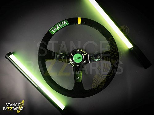 Руль автомобильный TAKATA (стиль: Спортивный, цвет черный, материал замша), JBR-SW-1_TAKATA Руль автомобильный TAKATA (стиль: Спортивный, цвет черный, материал замша), JBR-SW-1_TAKATA — фото 5