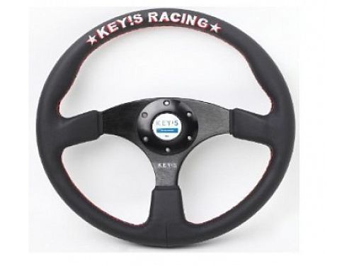 Руль автомобильный Key!s 14 дюймов (стиль: Спортивный, цвет и материал в ассортименте), SB_Steering_wheel_5152