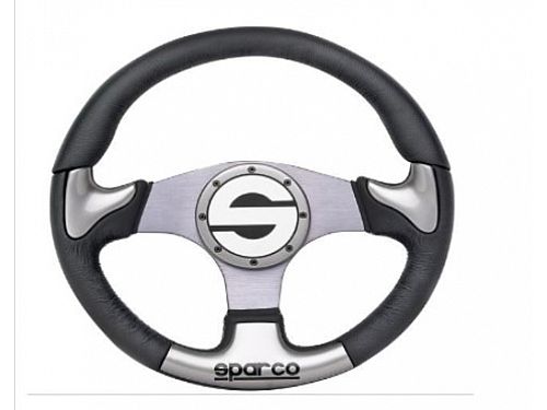 Руль автомобильный Sparco 13 дюймов (стиль: Спортивный, цвет и материал см. в характеристиках), SB_Steering_wheel_5164
